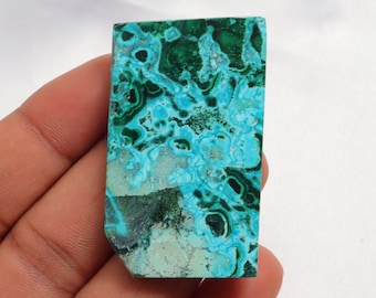 High-quality Chrysocolla Malachite Slice, Natural Chrysocolla Malachite, Gemstone For Jewelry, Malacola Stone, Heart and Throat Chakra