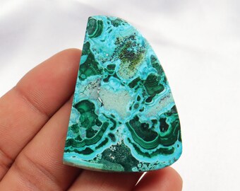 High-quality Chrysocolla Malachite Slice, Natural Chrysocolla Malachite, Gemstone For Jewelry, Malacola Stone, Heart and Throat Chakra