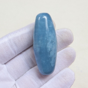Unique Rare Owyhee Blue Opal Shiva Lingam, Natural Blue Opal Stone, Throat Chakra, Forgiveness, Chakra HealingCrystal, self-expression