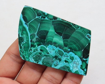 Unique Velvet Chrysocolla Malachite Slice, Natural Chrysocolla Malachite, Gemstone For Jewelry, Malacola Stone, Heart and Throat Chakra