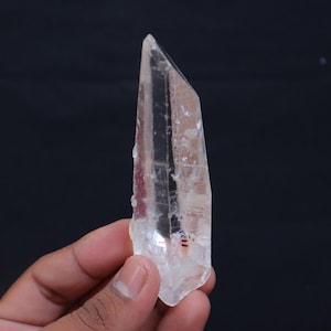 Rare Lemurian Quartz Crystal Point, Natural Lemurian Seed Crystal, Lemurian Crystal from Brazil, Master Healer, Meditation, Spirit Crystal
