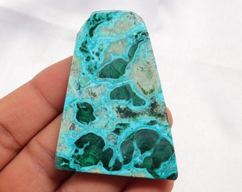 High-quality Chrysocolla Malachite Slice, Natural Chrysocolla Malachite, Gemstone For Jewelry, Malacola Stone, Heart and Throat Chakra