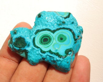 Rare Collection Piece Chrysocolla Malachite Slice, Unique Designer Piece Natural Chrysocolla Malachite Stone, Blue Green Gemstone,Malacholla