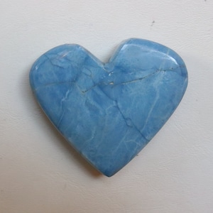 Owyhee Blue Opal HeartStone, Natural Blue Opal Heart, Throat Chakra, Forgiveness, Chakra Healing Crystal, self-expression, Communication