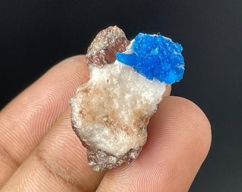 Rare Pentagonite In Matrix, Pentagonite Crystal, Natural Beautiful Pentagonite Cluster, Raw Self-Mined Pentagonite from Wagholi, Pune India