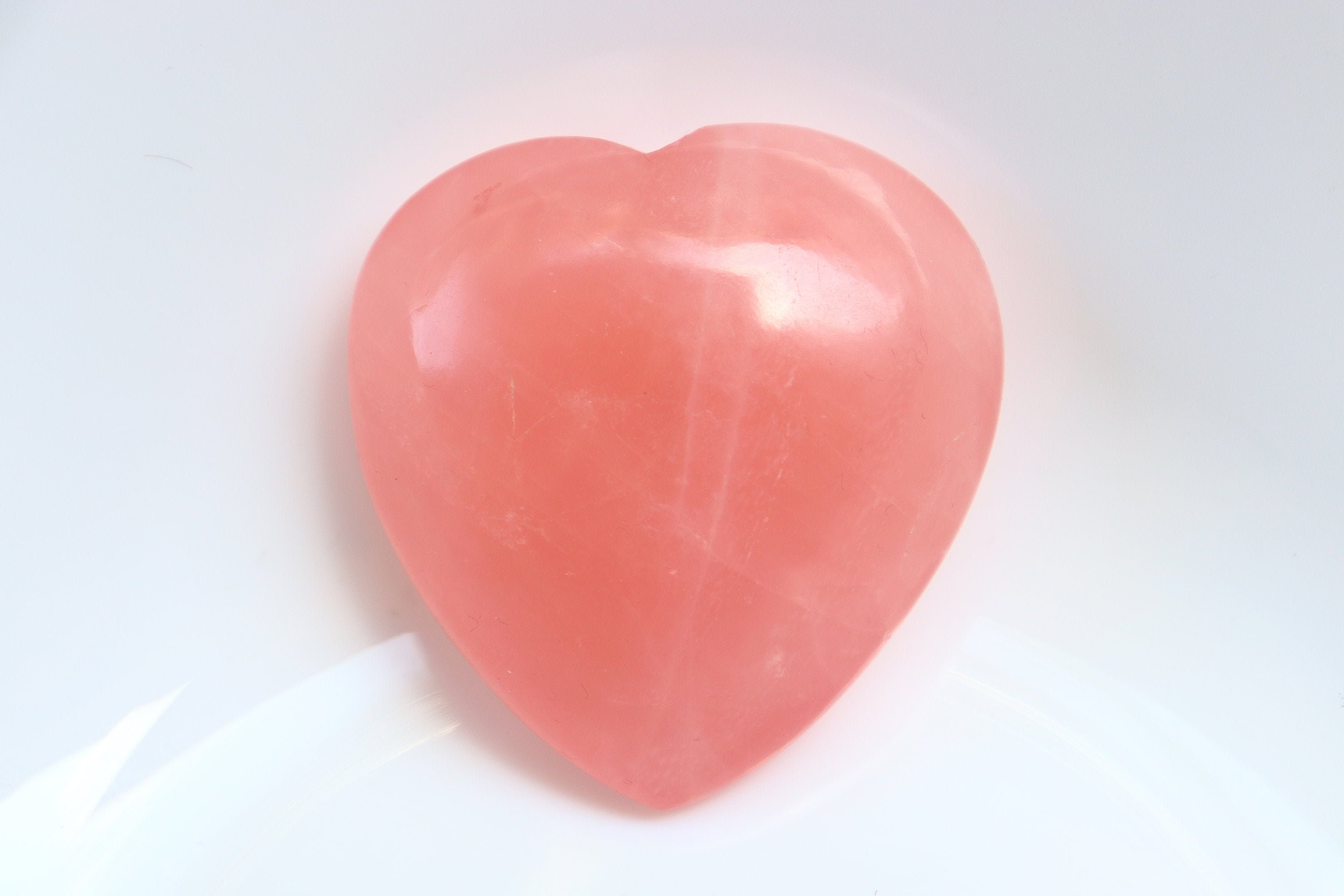 rose Quartz Puffy Heart