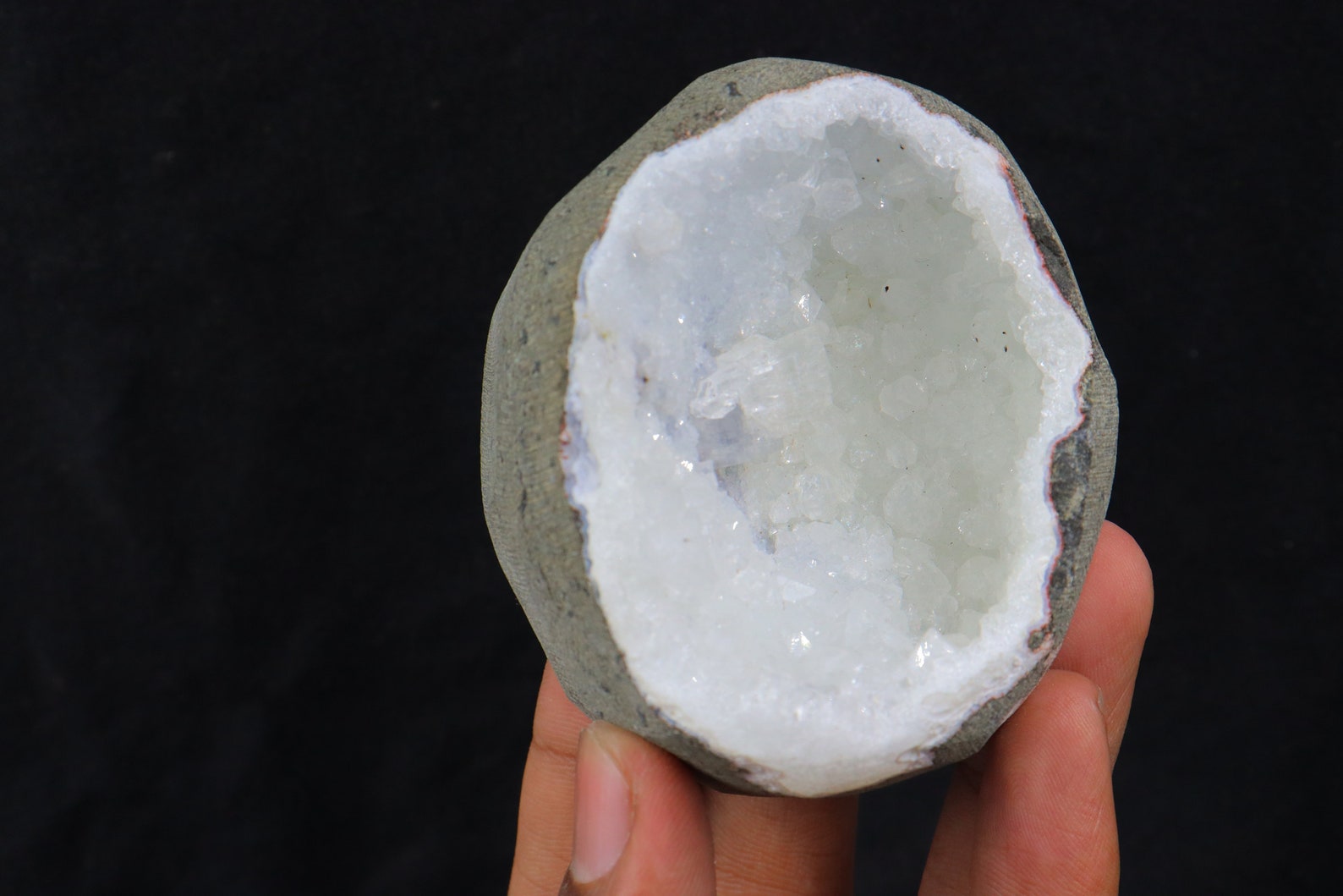 White Quartz Geode Cave Crystal Geode White Quartz Geode Etsy UK