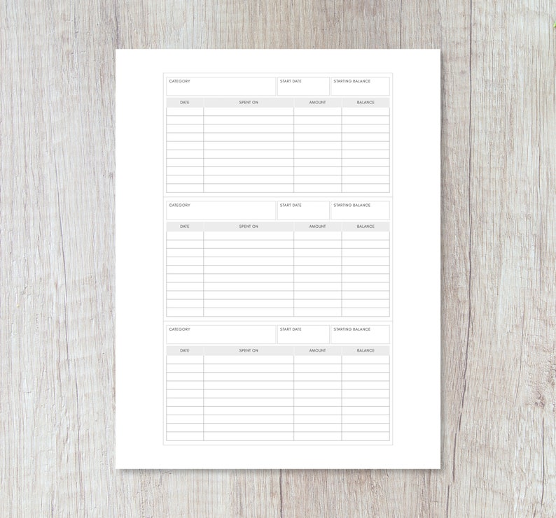 Cash Envelope Insert Printable for Budgeting | Cash Envelope System ...