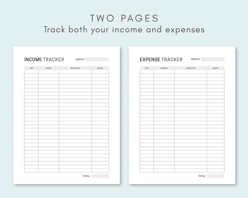 income and expense tracker printable income and expense tracker printable