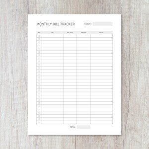 Financial Organizer for Monthly Money Management | Personal Finance ...