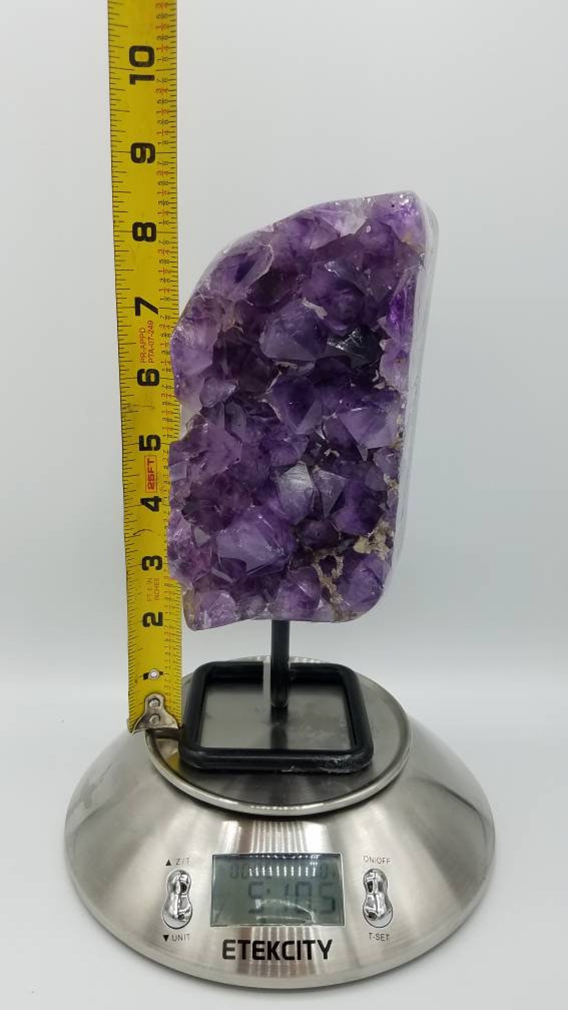 Amethyst Crystal with stand Etsy.de