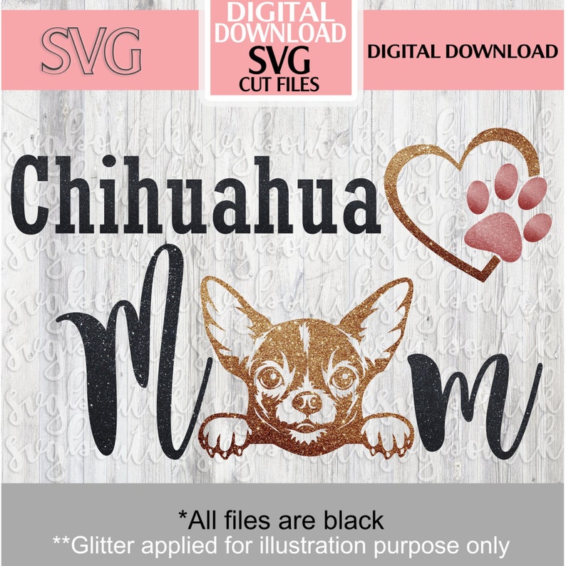 Chihuahua Mom SVG Cut File Svg Studio Cricut Silhouette - Etsy