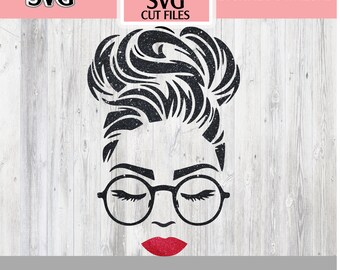 Girl Boss SVG Cut File | Woman with Glasses (Digital Download)