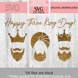 Happy Three King Day| Feliz Dia de Reyes| SVG File|Christmas File