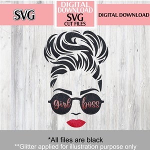 Girl Boss SVG Cut File- meisje baas, cut file, cricut, cameo, silhouet