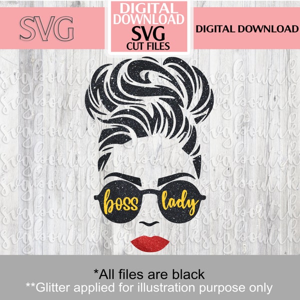 Boss Lady SVG, Personalized Gift,Boss