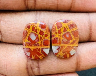 Noreena Jasper Rectangle Shape Matching Pair For jewelry Making,,, 19X13X4 mm ( Free Drilling Available )