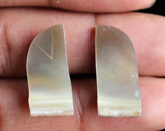 Amazing Marcasite Fancy Shape Matching Pair,,21X12X4mm Free Drilling Available