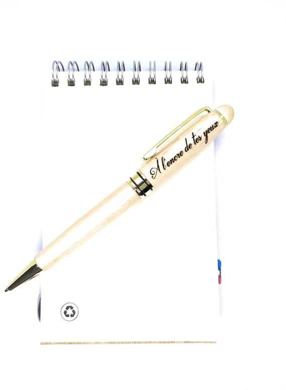 Stylo à bille en bois avec gravure idée cadeau anniversaire stylo à bille  personnalisé bambou cadeau publicitaire -  Canada