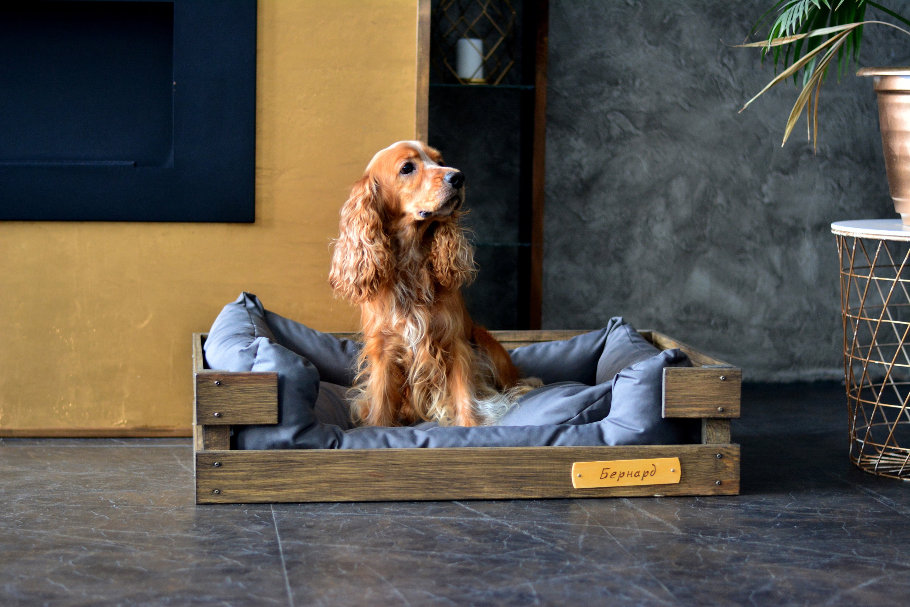 Dog cat bed Custom dog/cat bed 85х60 cm Etsy