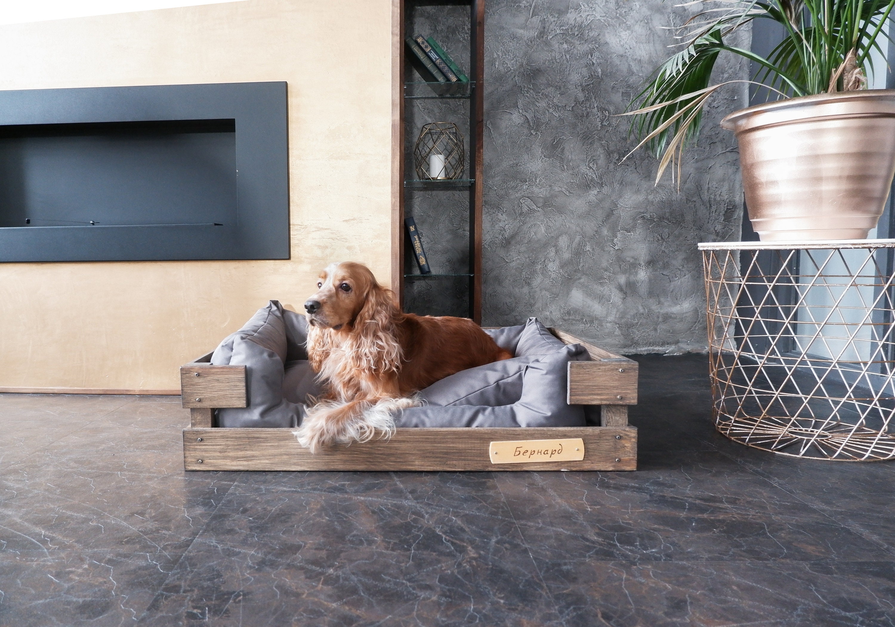 Dog cat bed Custom dog/cat bed 85х60 cm Etsy