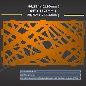 Conception de rampe de jardin | Motif de découpe laser, découpe CNC svg, dxf, png