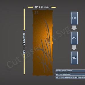 Metal Door Pattern | CNC Files Panel Dxf laser cutting , plasma cutting Metalic & Wood CNC machine