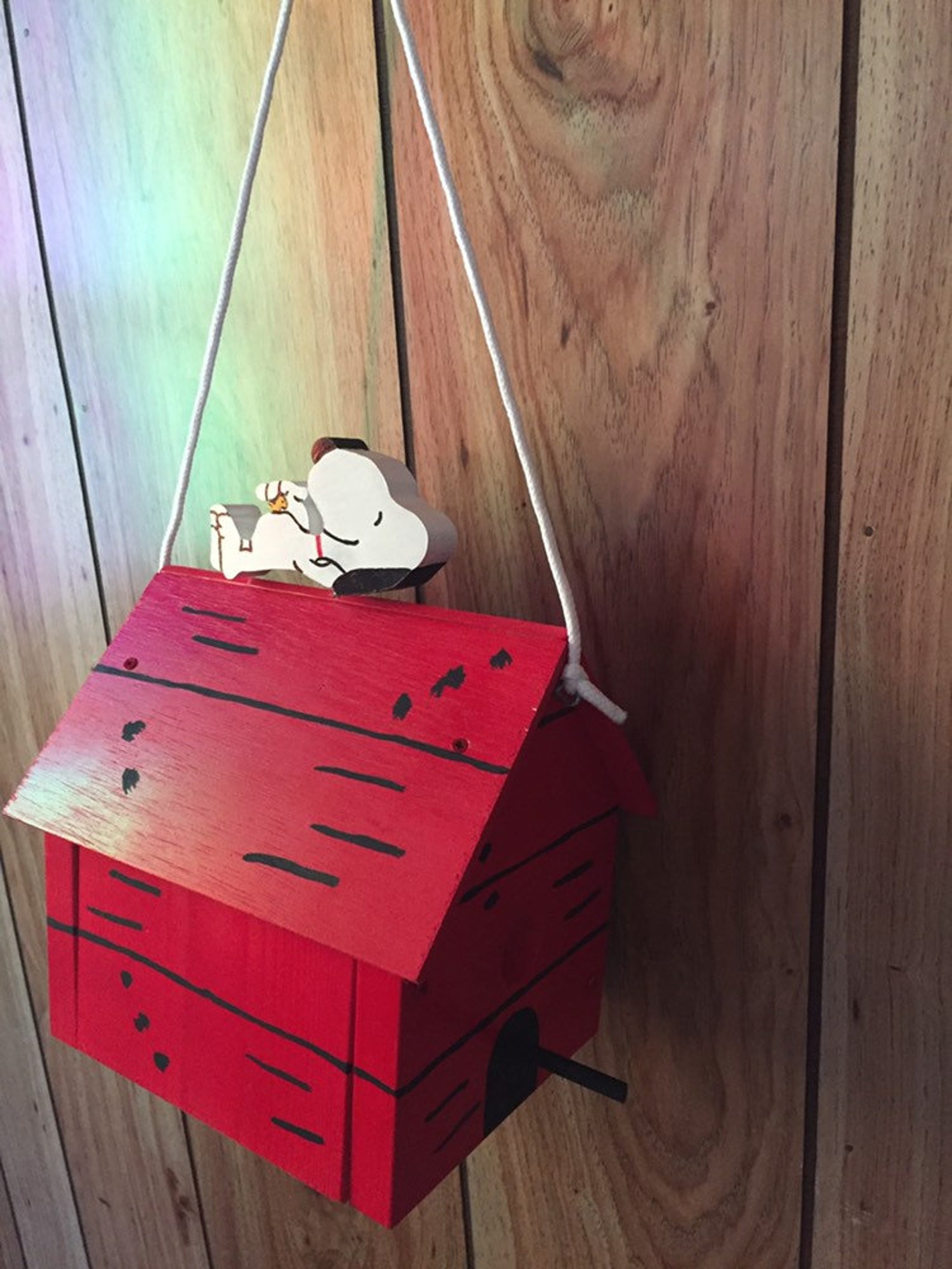 Snoopy Woodstock Birdhouse Dog House Handmade Pals Forever | Etsy