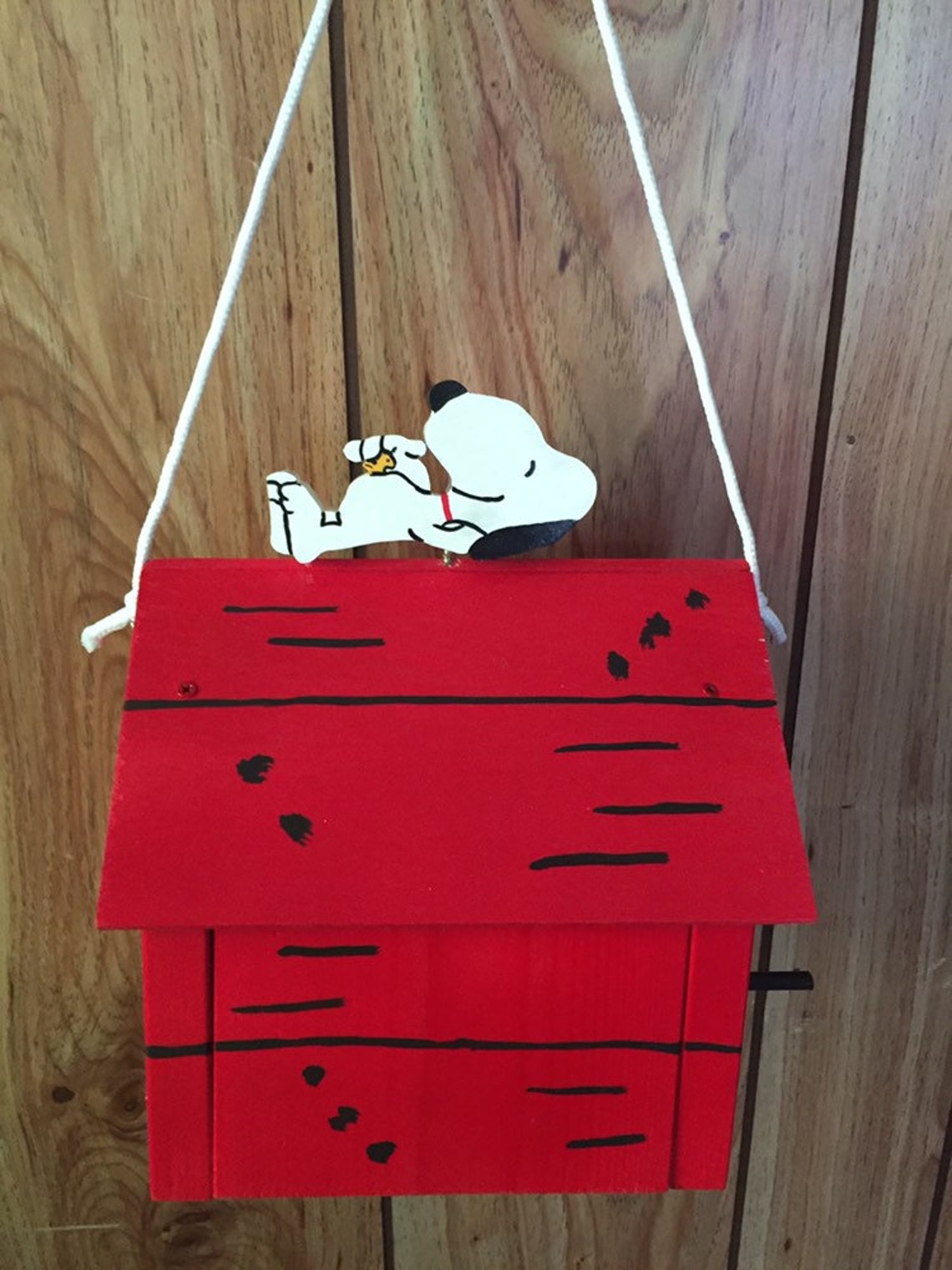 Snoopy Woodstock Birdhouse Dog House Handmade Pals Forever Etsy