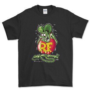 thumbnail interactive-video image 1 of Ed Roth Rat Fink Funny Short Sleeve Shirt Outfit 1 of 11