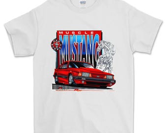 Muscle Mustang Vintage car T-Shirt, Brizio Products Tee