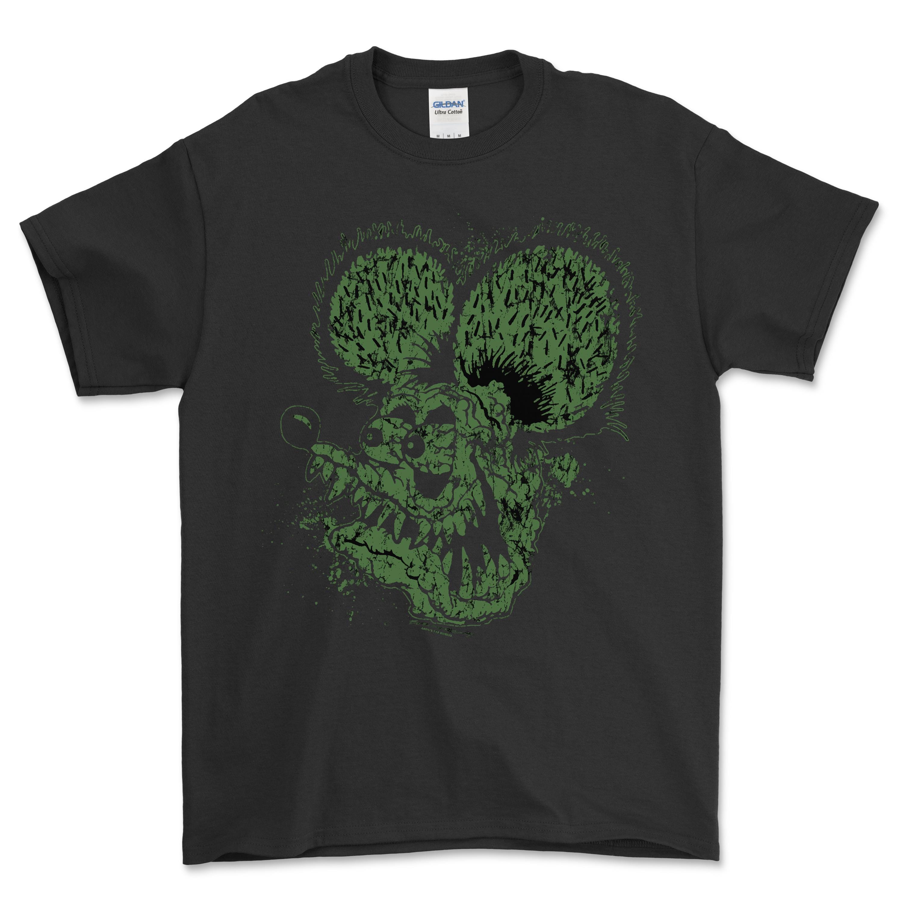00s レアカラー RATFINK ラットフィンク プリント Tシャツ S ライム 