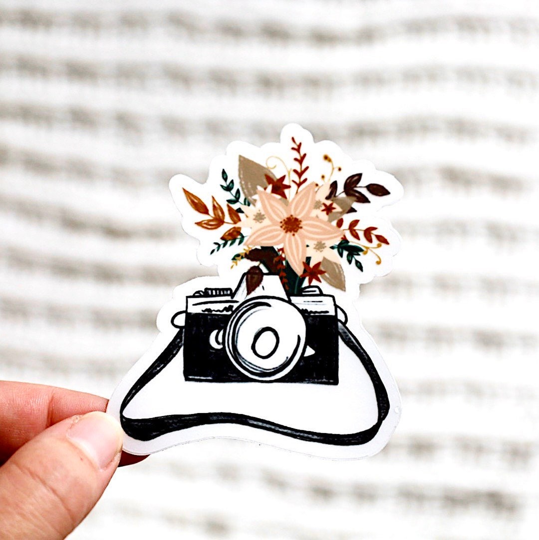 Camera Sticker, Vinyl, 3x3in, Waterproof - Etsy