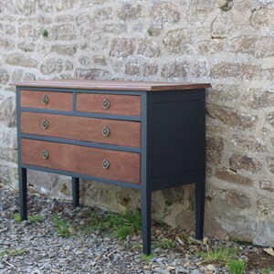 Commode ancienne 1920 style Louis XVI / Antique 1920 Louis XVI style chest of drawers image 2