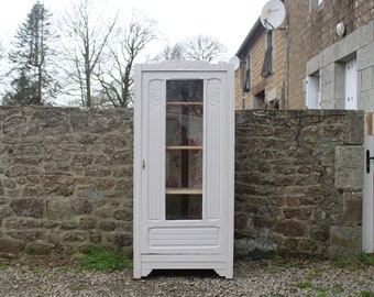 Armoire, bonnetière ou vitrine art déco / Art deco wardrobe, hosiery or display case