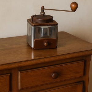 Old vintage Peugeot manual coffee grinder