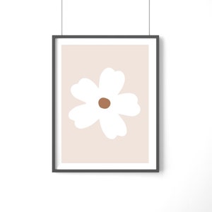 Daisy Art Print, Daisies Wall Art, Flower Poster, Retro Flower Print, Neutral Nursery Decor, Floral Print, Wildflowers Art, Flowers Decor image 6