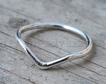 Sterling Silver Knuckle Ring,  Stacking Rings, Midi Rings, Mid Finger Ring, Knuckle Ring, Silver Rings