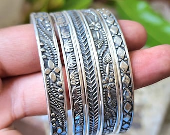 5 Set Silver Bangle, Stackable Bangle, Hammered Bangle, Thick Heavy Silver Bangle, Solid 925 Sterling Silver Bangle, Boho Silver Bracelet - Etsy 5 Set Silver Bangle, Stackable Bangle, Hammered Bangle, Thick Heavy Silver Bangle, Solid 925 Sterling Silver Bangle, Boho Silver Bracelet - Etsy