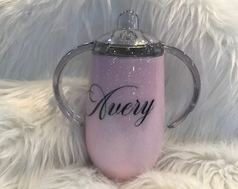 Glittered Sippy Cup 3 Sizes Available