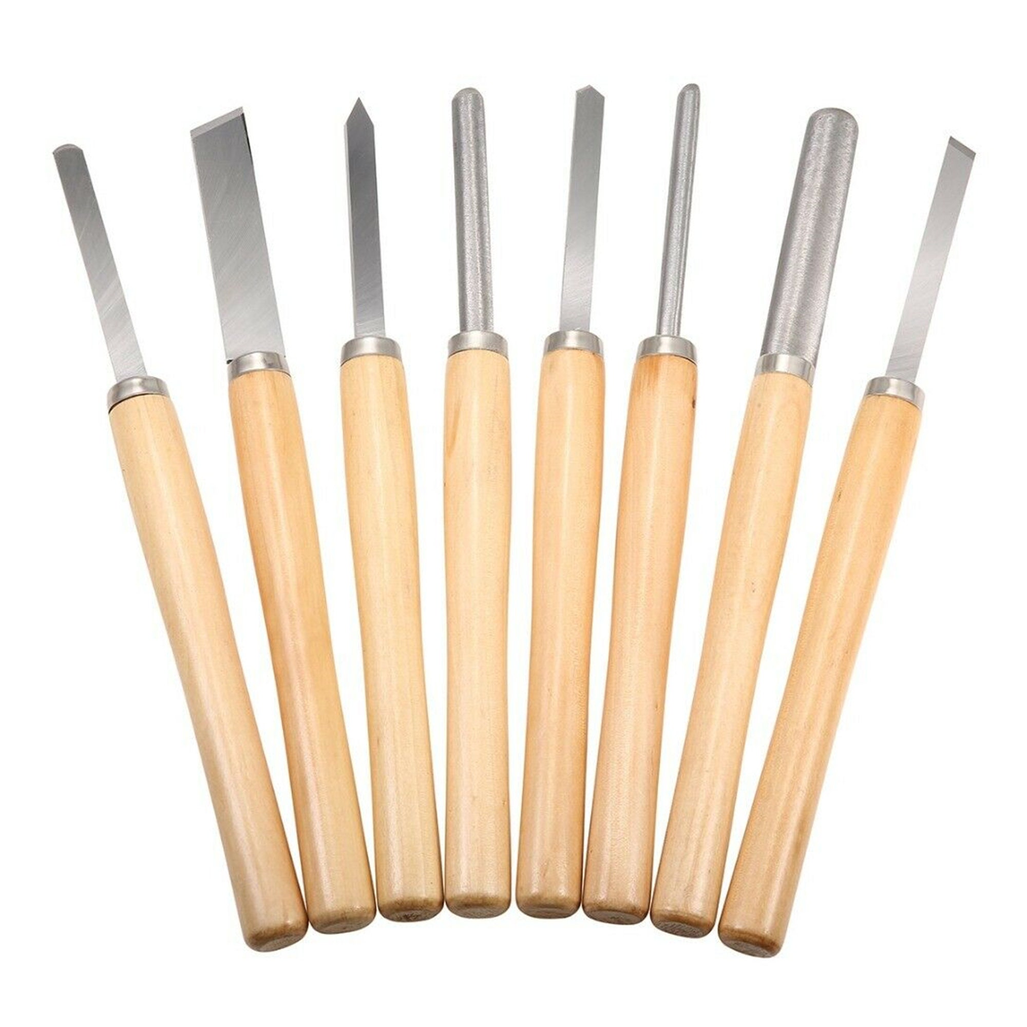 8Pcs Wood Turning Lathe Chisel Set Spear Wood Woodworking Etsy