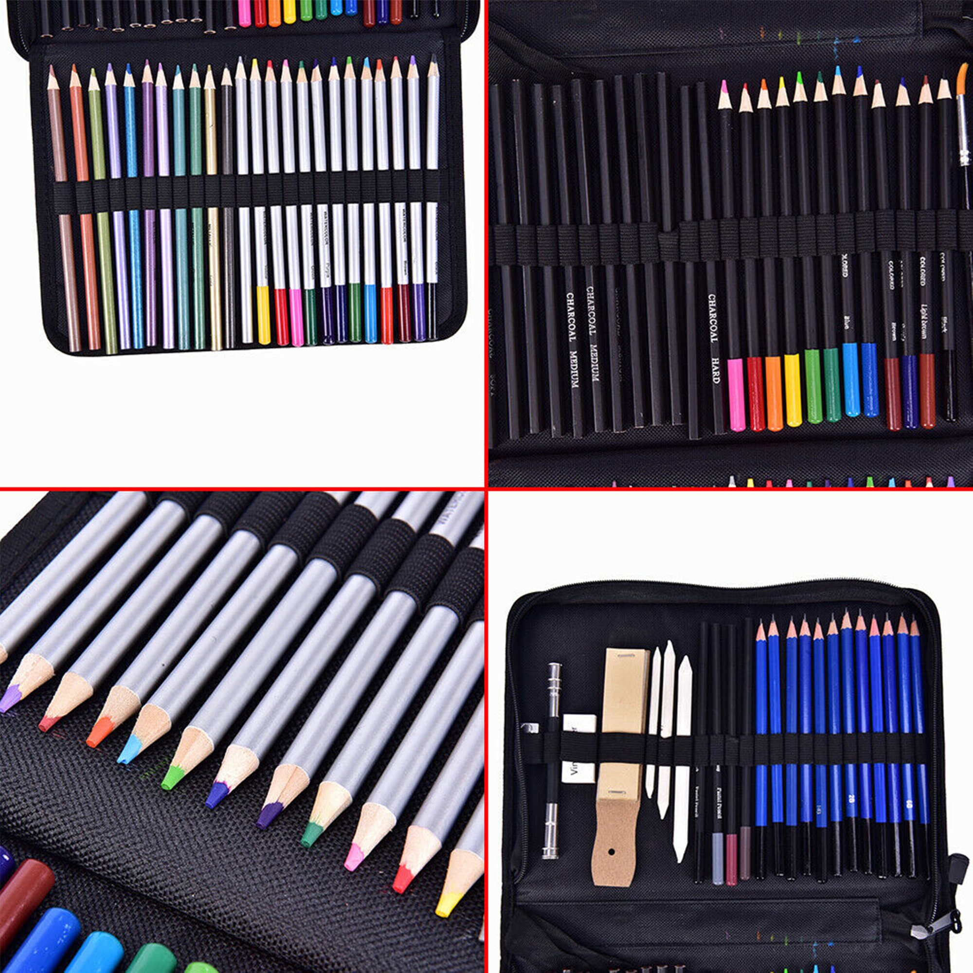 72PCS Professional Artist Pencils Set Drawing Sketching Etsy