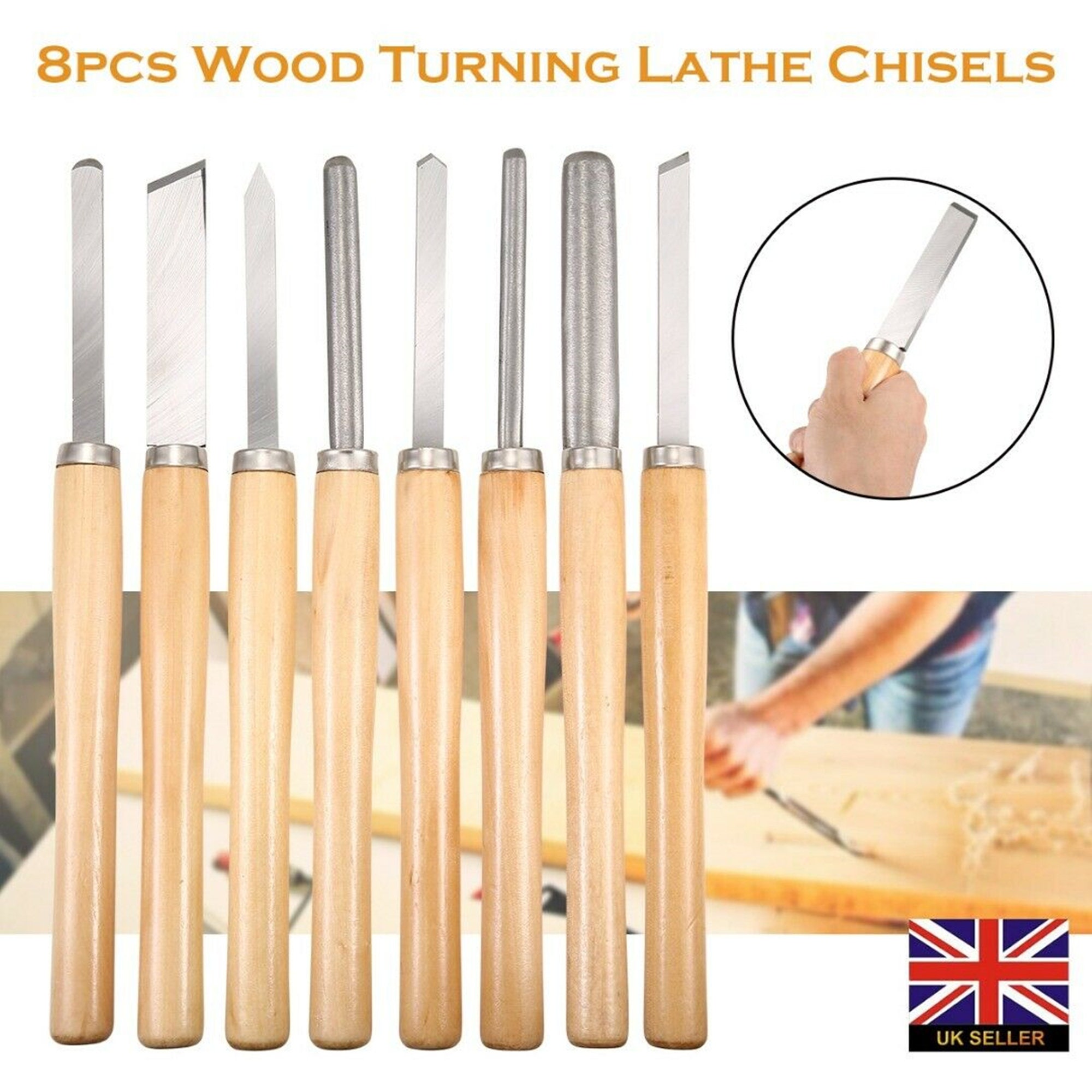 8Pcs Wood Turning Lathe Chisel Set Spear Wood Woodworking Etsy
