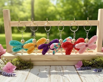 Porte Clé Original Porte-clés Morpho Monarque Papillon En Acrylique Vif Pour Sac Porte Clé Stitch