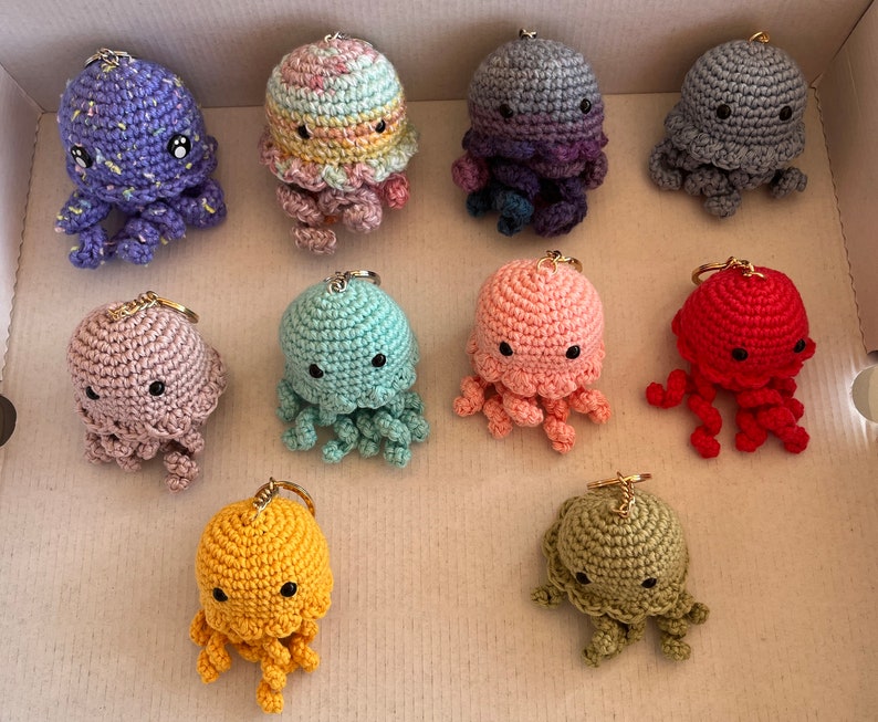 Llavero Pulpo Amigurumi imagen 2