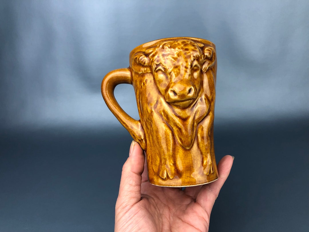 Vintage Ceramic Bull Mug ‘world’s Champion Bull Thrower’ 3D. - Etsy