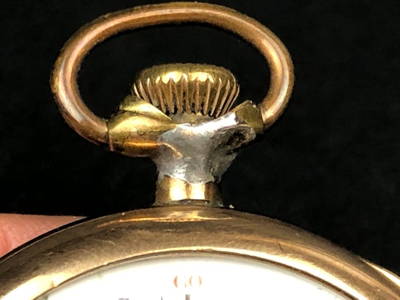 Antique 1916 Omega Gold-Filled Pocket Watch. Runs! - image 9