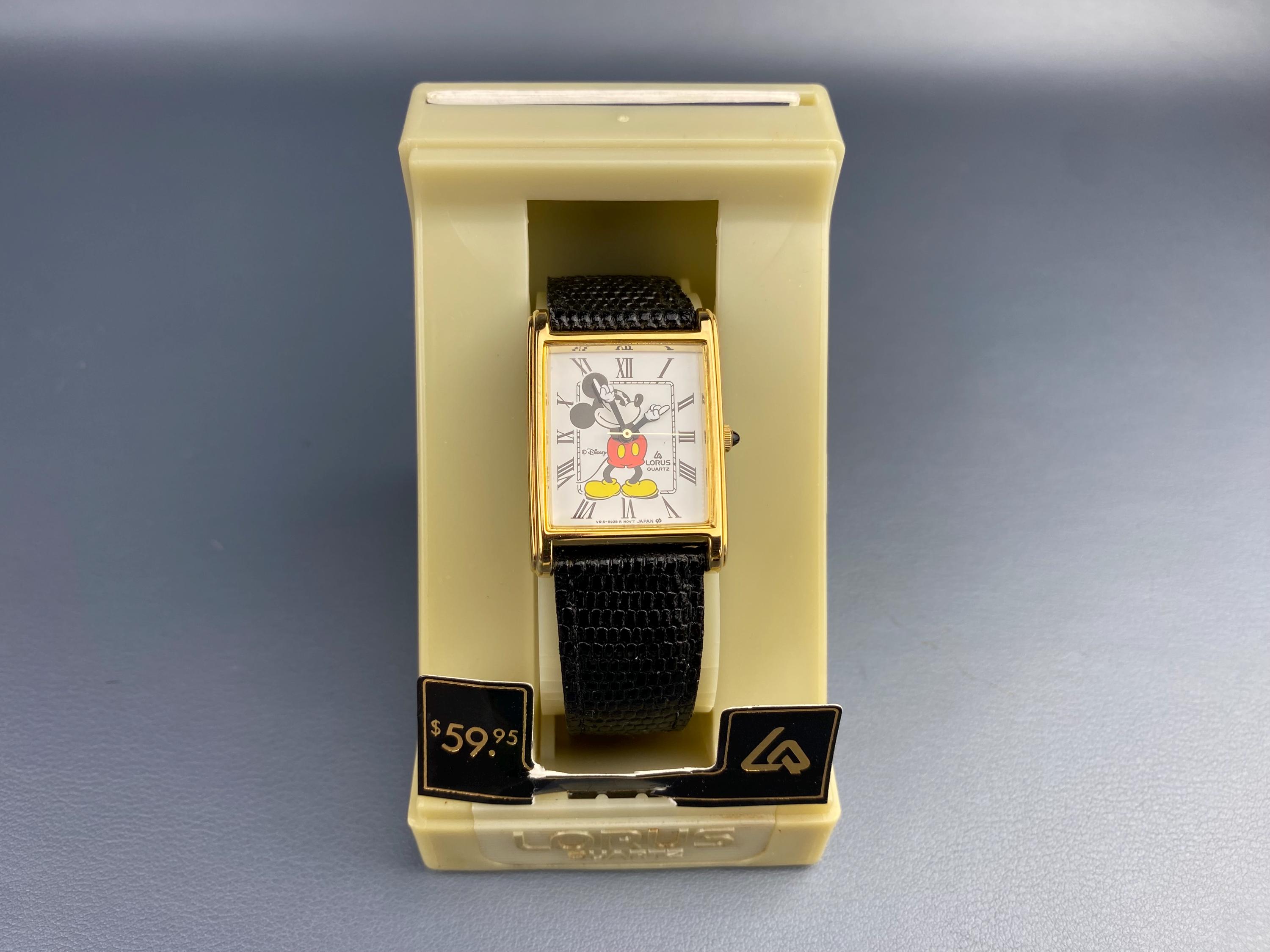 New Old Stock Vintage Lorus Mickey Mouse Watch #V515-5150 Woman's