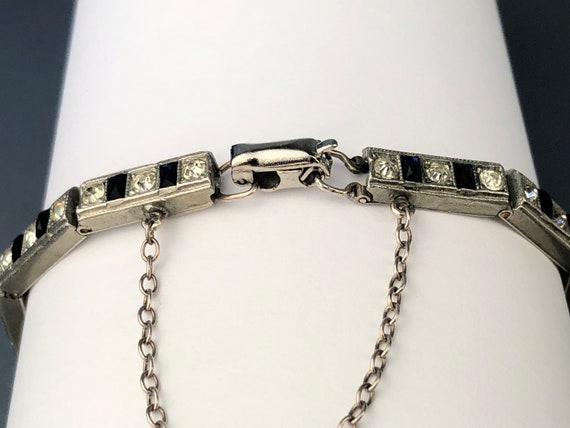 Fabulous Early Coro Art Deco Bracelet With Hand-S… - image 7