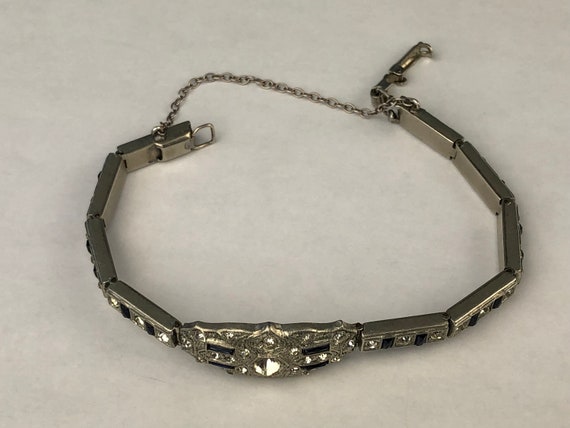 Fabulous Early Coro Art Deco Bracelet With Hand-S… - image 6